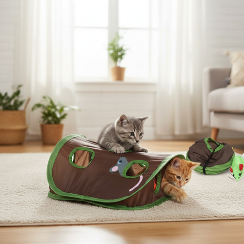 Cat Hide & Seek Tunnel Toy