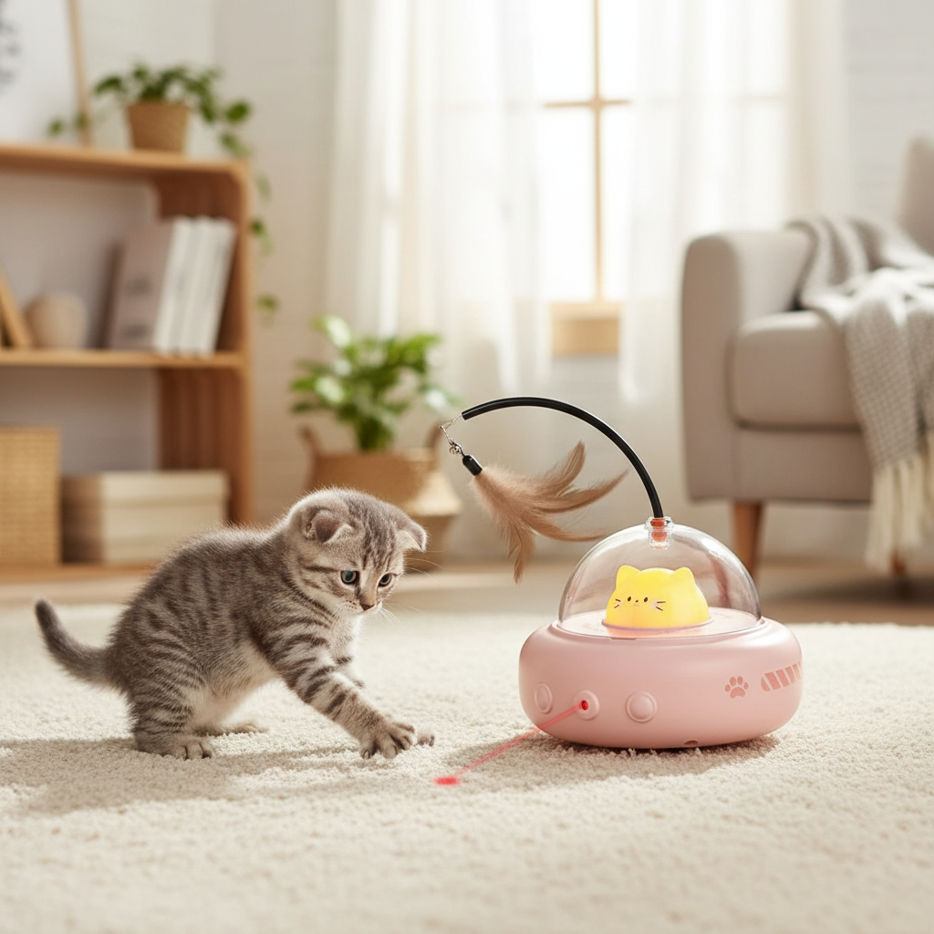 UFO Electric Cat Teaser Toy